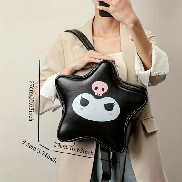 Sanrio Hello Kitty Kuromi Cute Star Mini Backpack - Picture 3 of 6